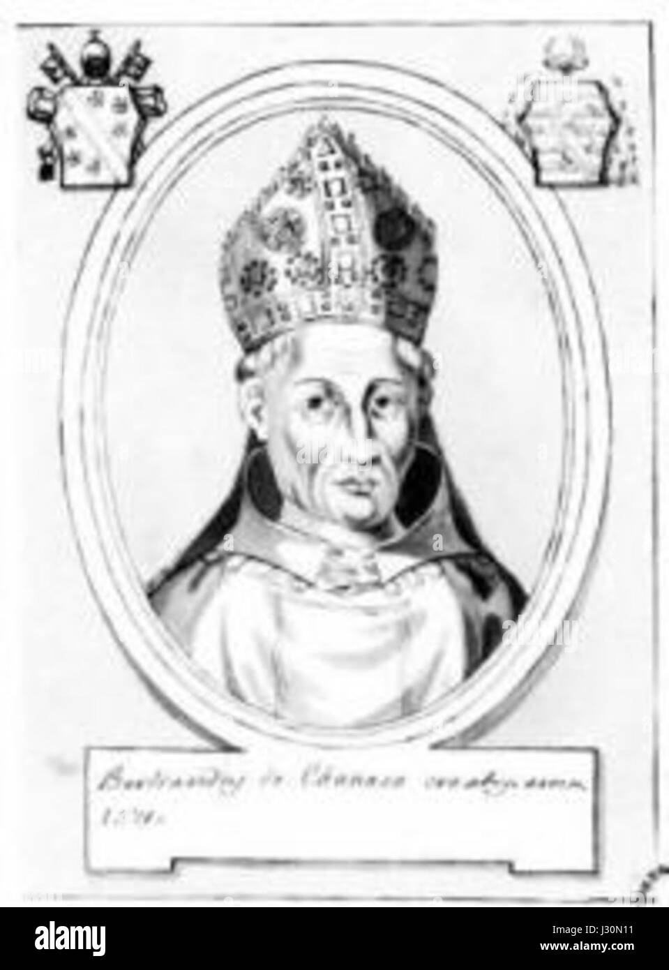 Bertrand de Chanac war ein französischer Adliger und eine Schlüsselfigur in der mittelalterlichen französischen Geschichte und trug zur politischen und militärischen Landschaft der damaligen Zeit bei. Stockfoto