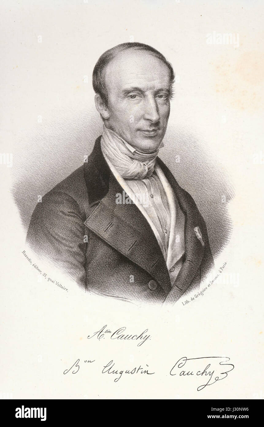 Augustin Louis Cauchy Dibner Coll SIL14-C2-03a Stockfoto