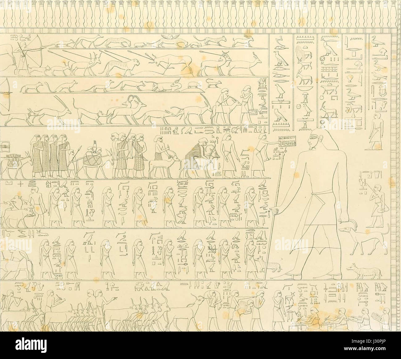 Beni Hassan (Lepsius, BH 3) 01 Stockfoto