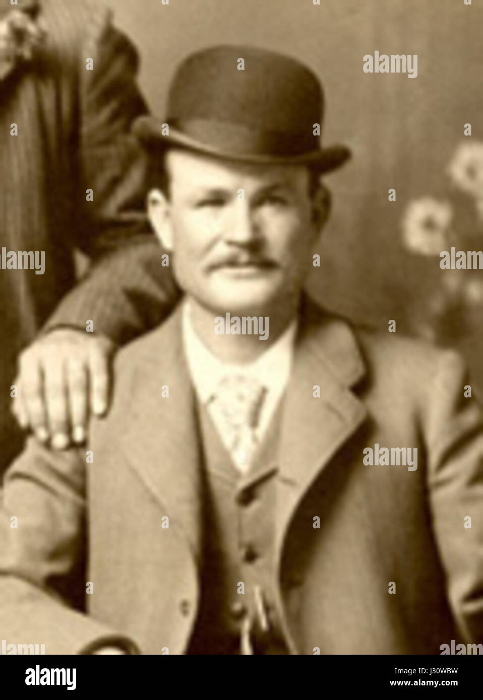Butch Cassidy mit Bowler-Hut-detail Stockfoto