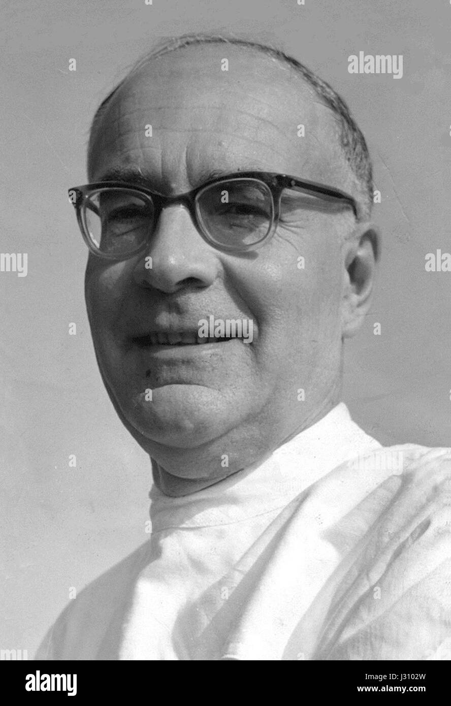 Felix Wankel war ein deutscher Ingenieur, der in den 1960er Jahren für seine Entwicklung des Wankel-Motors bekannt war Seine Innovationen spielten in dieser Zeit eine bedeutende Rolle im Automobil- und Maschinenbau. Stockfoto