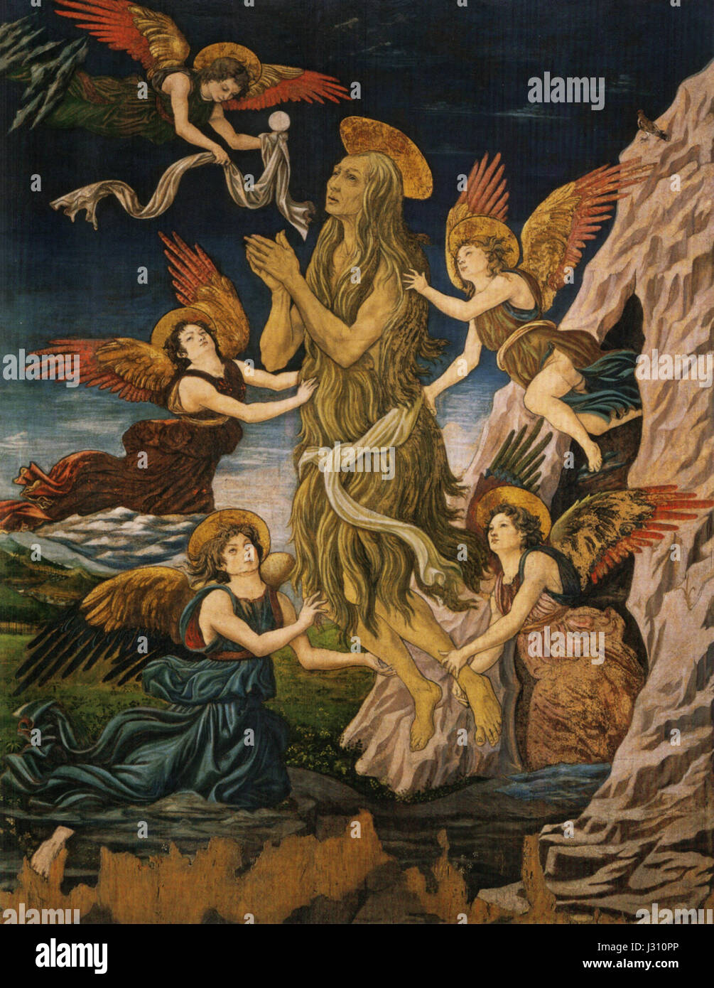 Antonio del Pollaiolo, Assunzione di Santa Maria Maddalena, Staggia senese Stockfoto