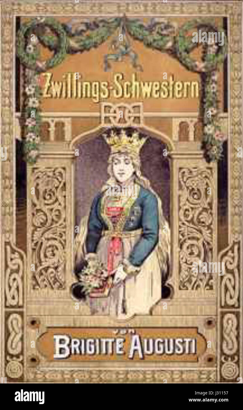 Brigitte Augusti - Zwillings-Schwestern-1891-Woldemar Friedrich Stockfoto