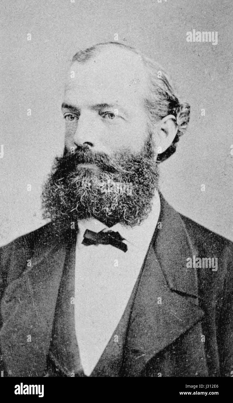 August KekulÃ war ein deutscher Chemiker, der in den 1880er Jahren für seine Strukturformulierung organischer Verbindungen, insbesondere Benzol, bekannt war Seine Arbeit legte den Grundstein für die moderne Chemie. Stockfoto