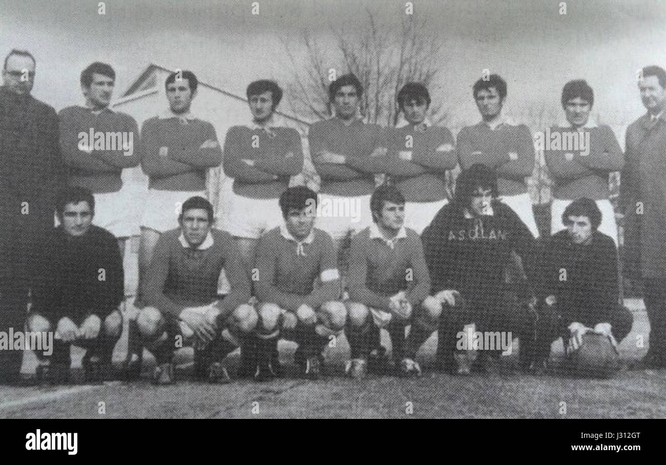 Cliternum Celano Calcio 1969-70 Stockfoto