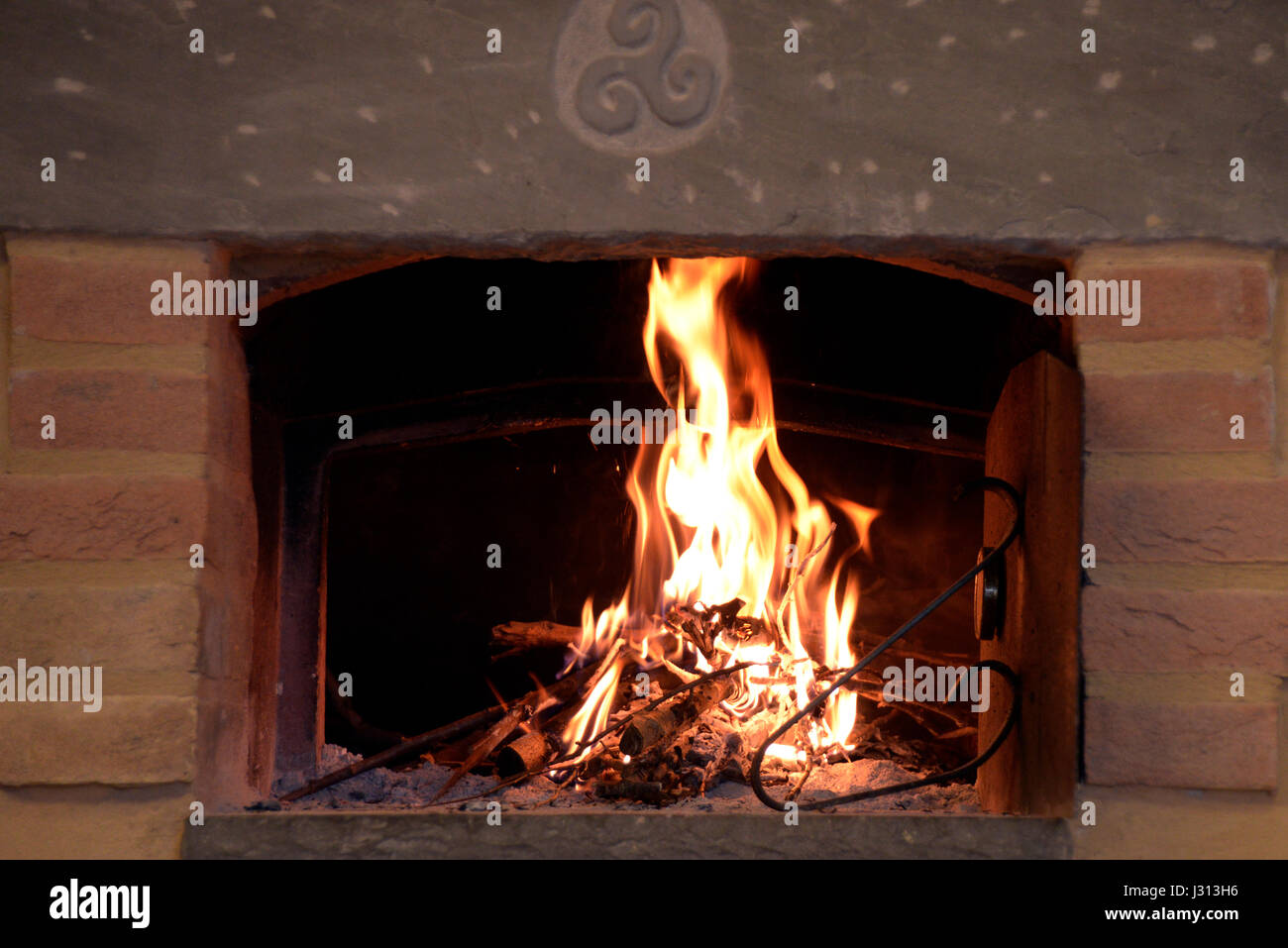 Holzofen Stockfoto