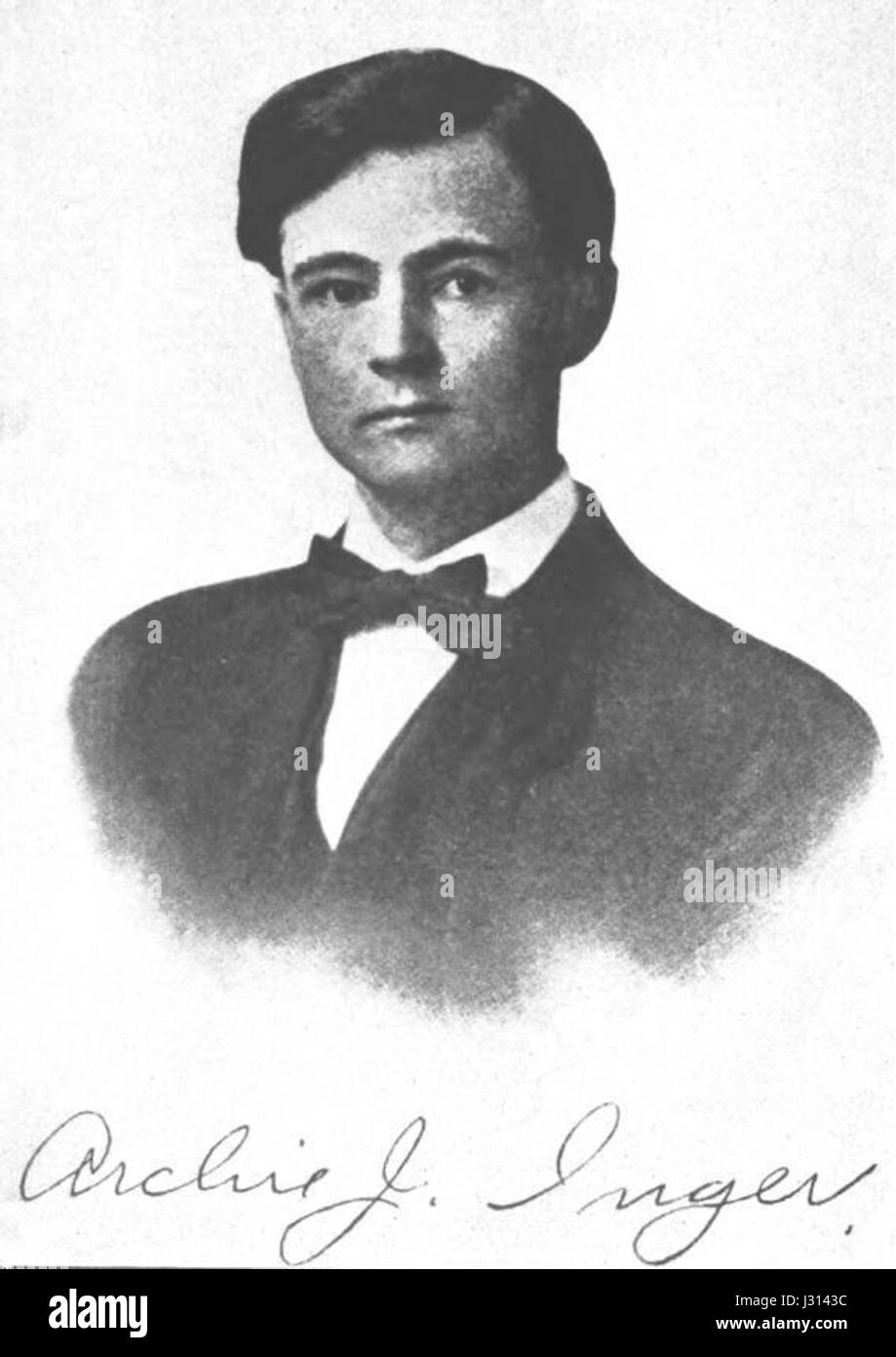 ArchieJohnsonIngerCirca1912 Stockfoto