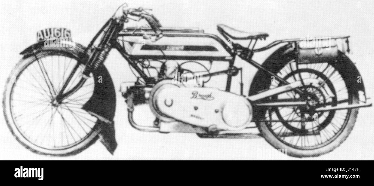 Brough 500 cc 1919 Stockfoto
