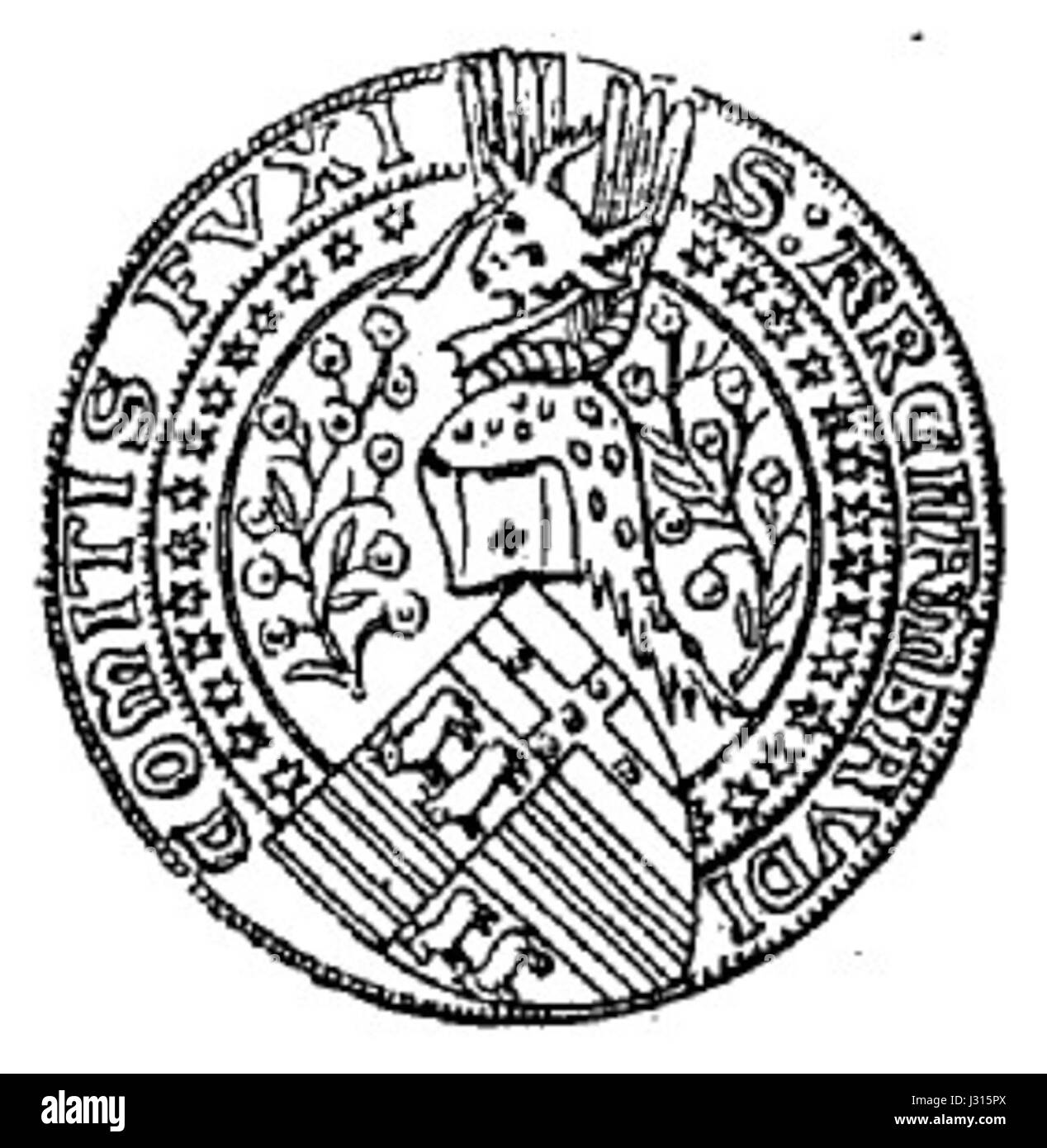 Archambaud de Grailly war ein französischer Adliger, der im 14. Jahrhundert lebte. Bekannt für sein Engagement in militärischen und politischen Angelegenheiten, war er eine wichtige Figur im Hundertjährigen Krieg, insbesondere bei der Verteidigung französischer Gebiete gegen englische Truppen. Stockfoto