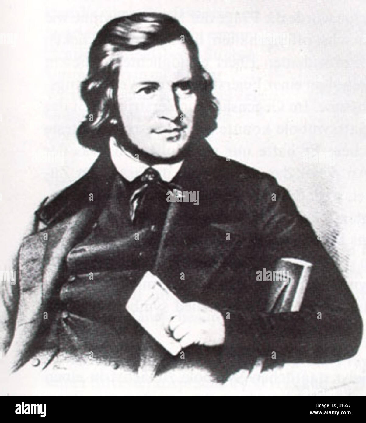 August Heinrich Hoffmann von Fallersleben Stockfoto