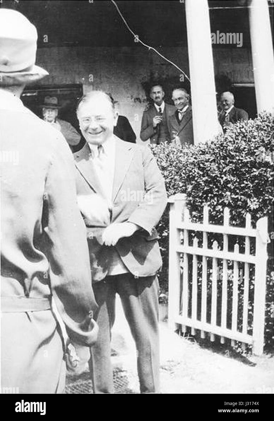 Amery bezieht sich auf eine bemerkenswerte Figur oder einen Ort, möglicherweise in Bezug auf eine historische Person wie Leo Amery, einen britischen Staatsmann, der in Politik und Geschichte des 20. Jahrhunderts involviert ist. Stockfoto