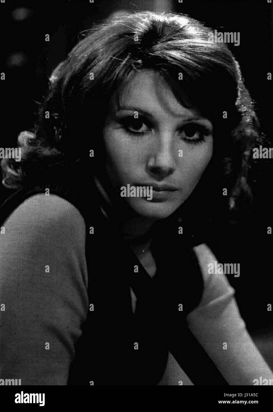 Paola Pitagora 1972 Stockfoto