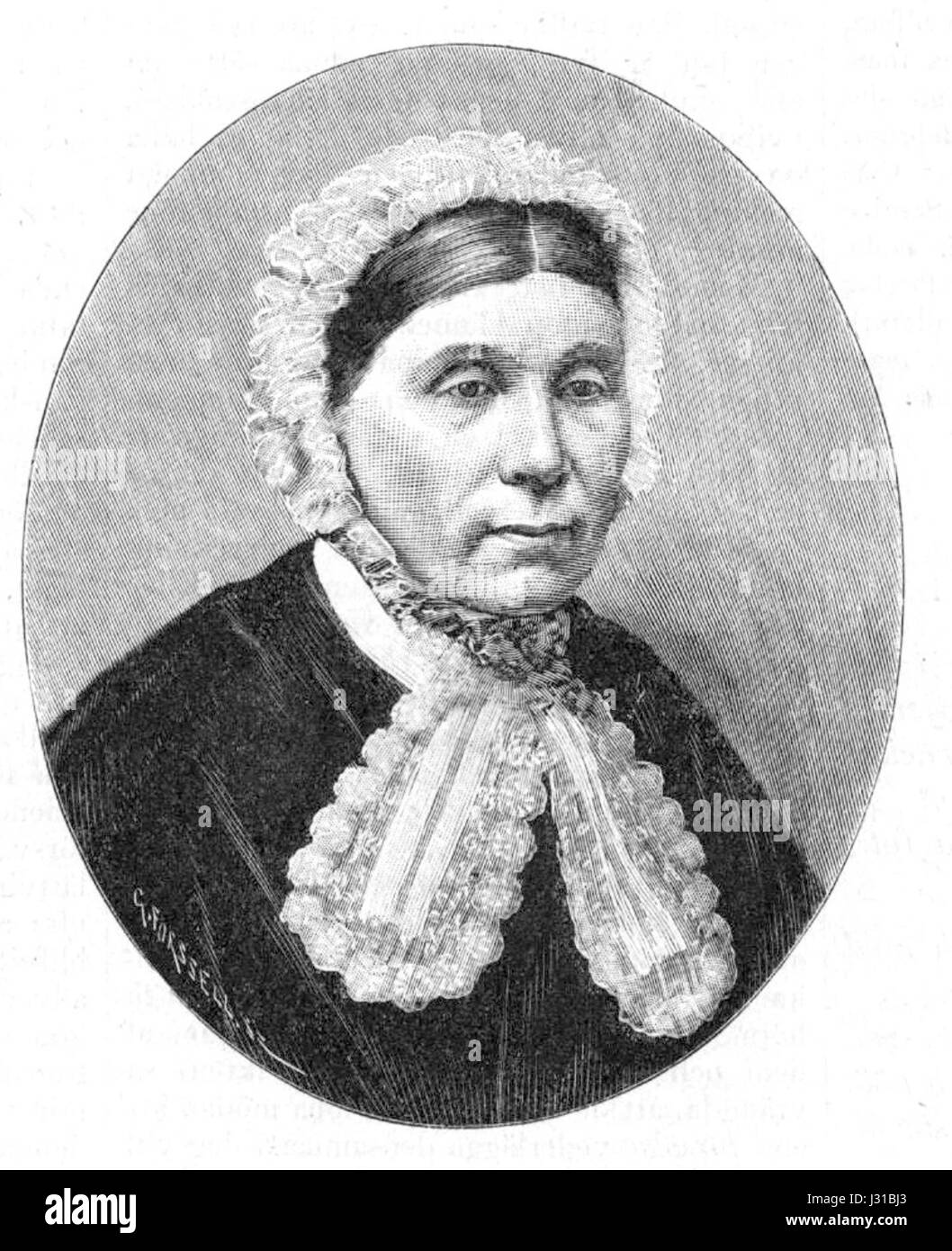 Anna Christina Cronquist's „Idun 1893, Nr 12“ ist ein Kunstwerk, das ihren Stil und ihre kulturellen Einflüsse im späten 19. Jahrhundert widerspiegelt. Dieses Stück fängt das Wesen der skandinavischen künstlerischen Bewegungen in dieser Zeit ein. Stockfoto