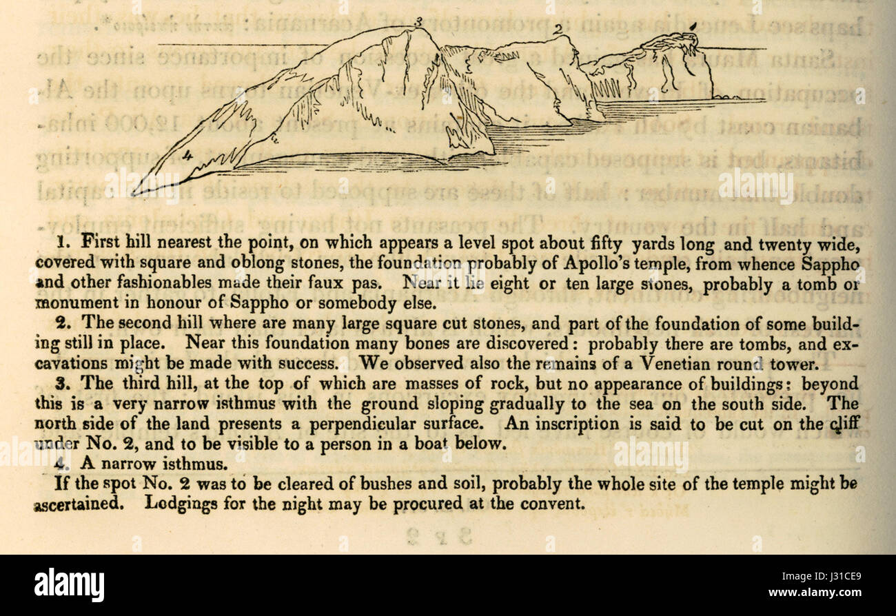 Kap Matapan, Lefkada - Hughes Thomas Smart - 1820 Stockfoto