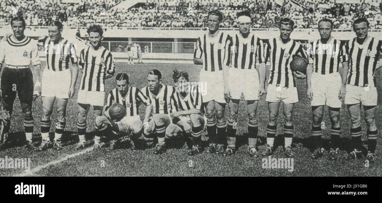 Juventus Turin 1933 / 34 Stockfoto