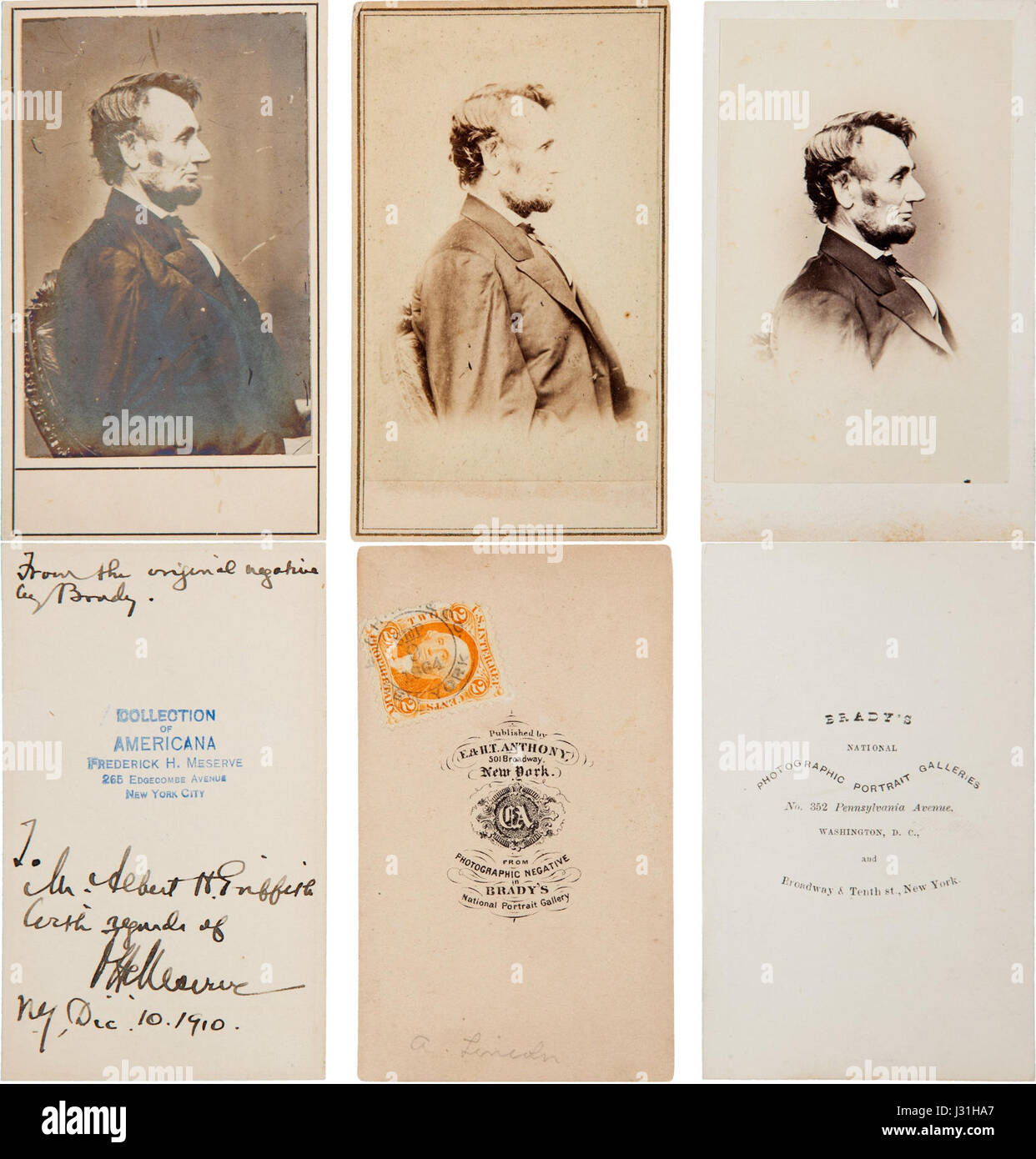 Die Abraham Lincoln O-88 und O-89 Pennnies, geprägt 1864, zeigen Porträts des US-Präsidenten während des Bürgerkriegs. Diese seltenen Münzen mit unverwechselbaren Profilen sind bei Sammlern und Historikern sehr begehrt. Stockfoto