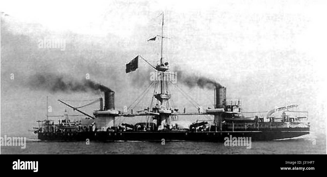 Italienische Schlachtschiff Andrea Doria (1885) Stockfoto