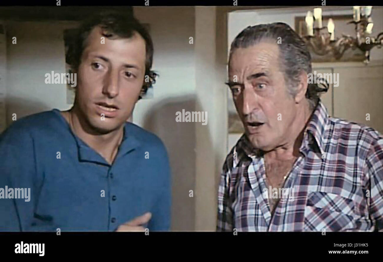 Pippo Franco und Memmo Carotenuto Furto di sera Stockfoto