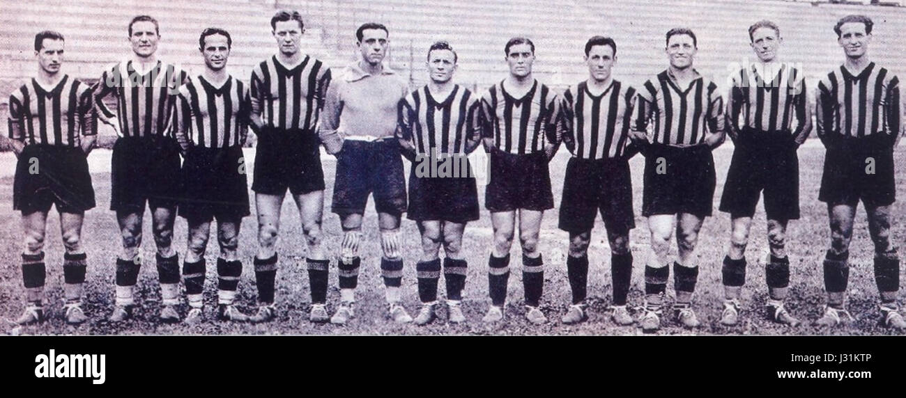 Associazione Sportiva Ambrosiana-Inter 1933 / 34 Stockfoto
