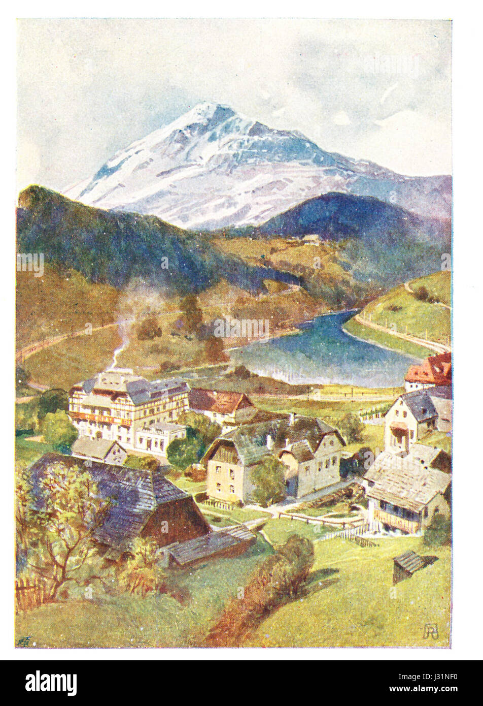 Anton Reckziegel war ein Künstler aus Wienerbruck, Österreich, der für seine Werke im frühen 20. Jahrhundert bekannt war. Sein Werk „DGE“ aus dem Jahr 1924 spiegelt den Kunststil und die kulturelle Atmosphäre Österreichs nach dem Ersten Weltkrieg wider und erfasst den historischen Moment und die künstlerischen Bewegungen der Zeit. Stockfoto