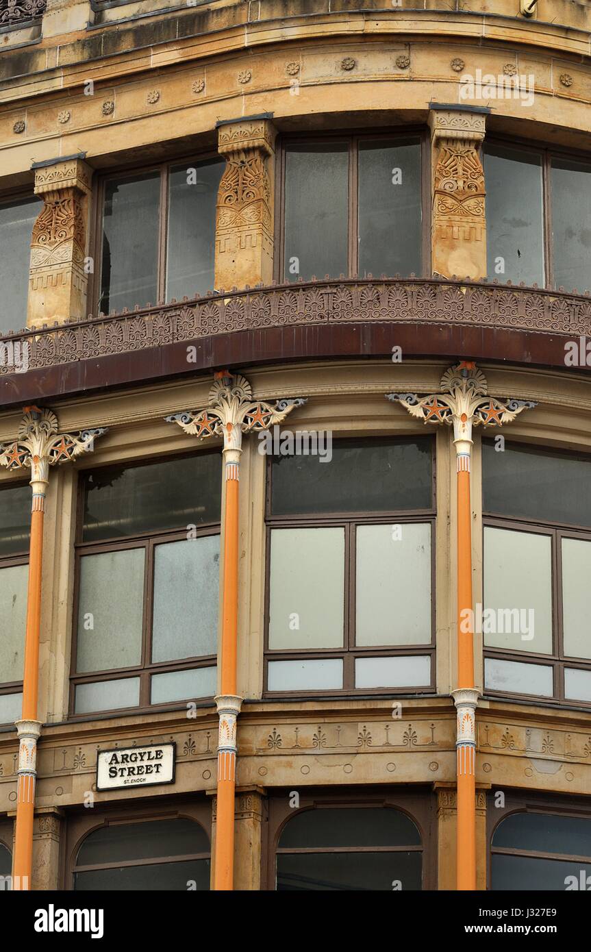 Rückseite des Kopfes Gebäude Glasgow Stockfoto