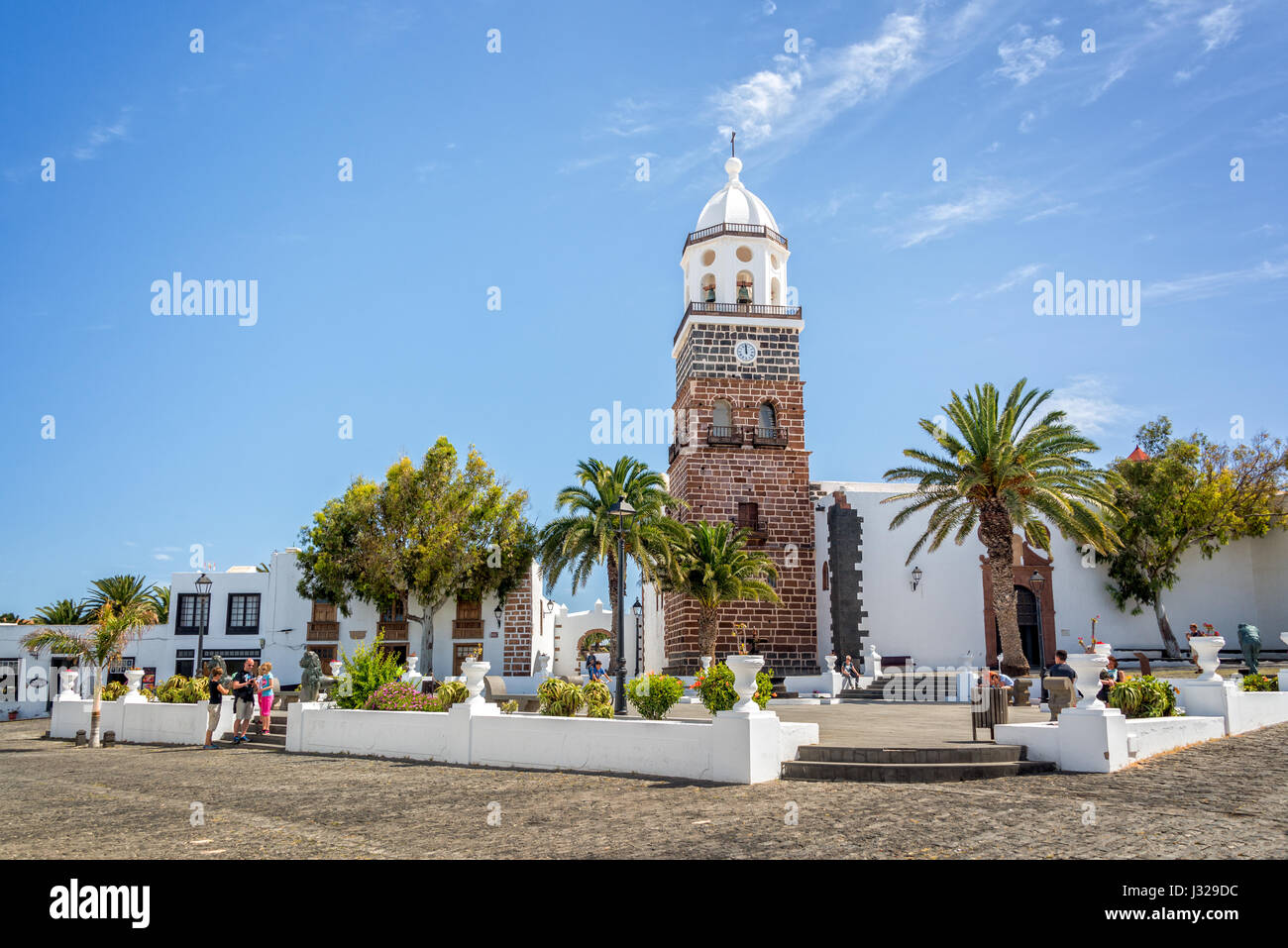Stadt von Teguise in Lanzarote, Kanarische Inseln, Spanien Stockfoto