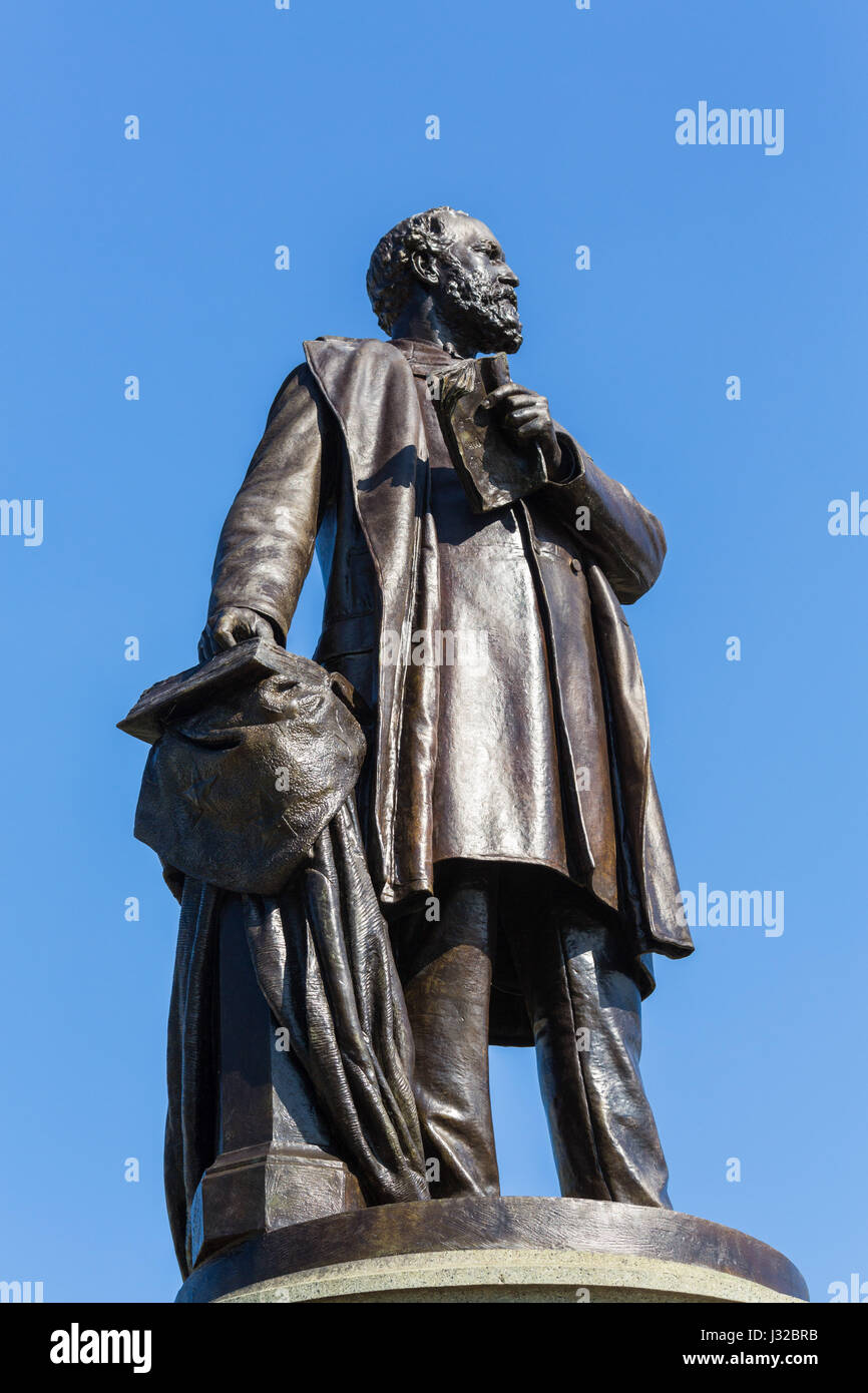 Statue von Präsident James Garfield vor dem Kapitol in Washington DC, USA Stockfoto