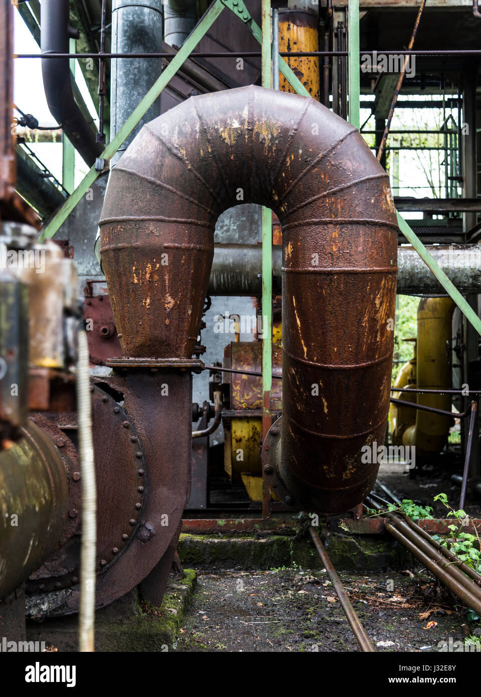 Ehemaligen Stahlwerk In Duisburg In Der Nahe Von Dusseldorf Heute Ein Lanschaftspark Landschaftspark Industriekultur Website Fur Die Offentlichkeit Zuganglich Stockfotografie Alamy