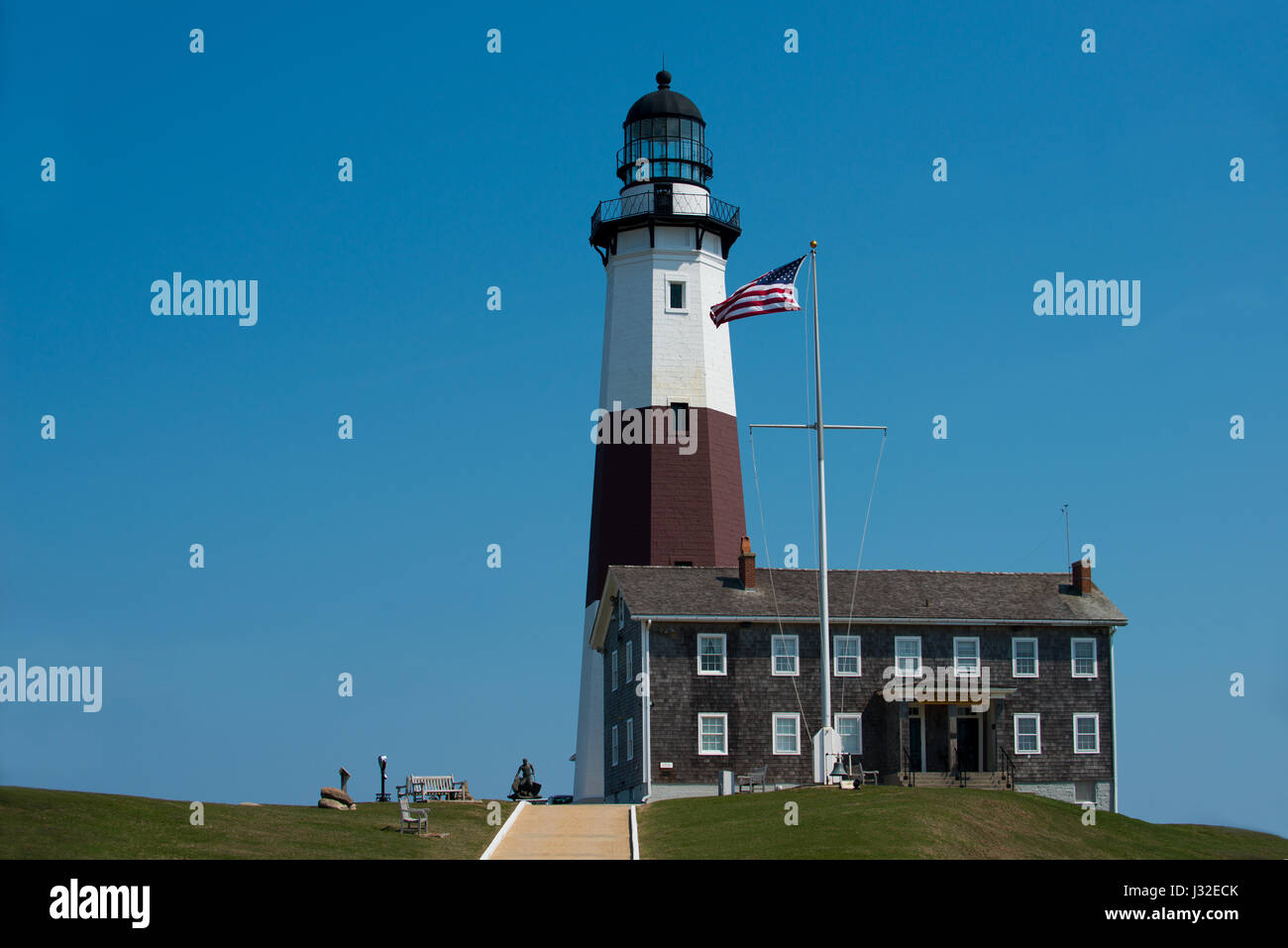 Montauk Point Lighthouse Stockfoto