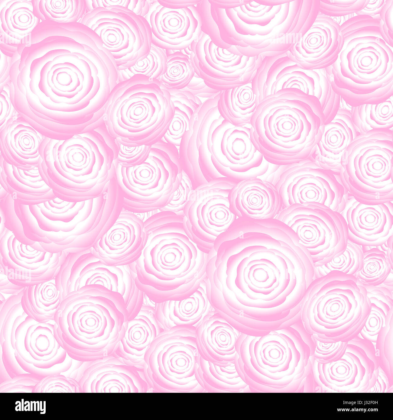 Bukett von Rosen nahtlose Zufallsmuster Stockfoto