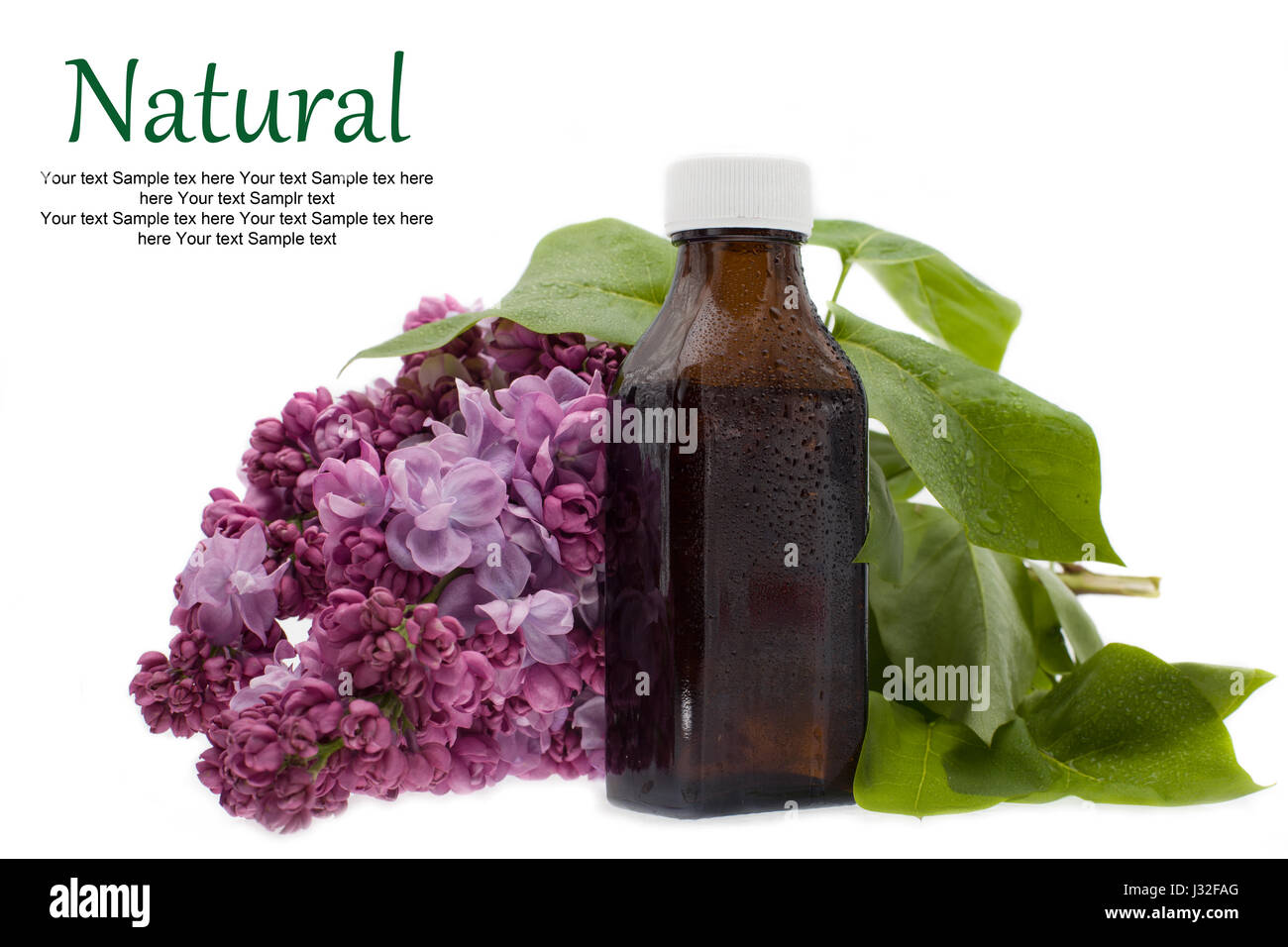 Natürliche wesentliche Aromaöl - Medizin Stockfoto