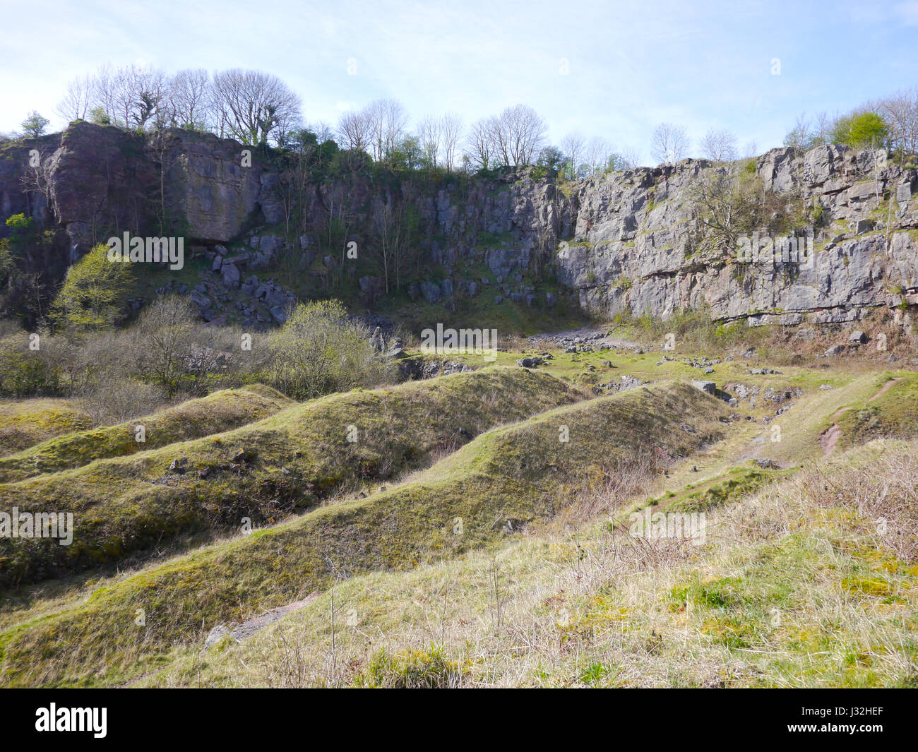 Clints Steinbruch Nature Reserve und Ort von besonderem wissenschaftlichen Interesse, Cleator, Cumbria, England. Stockfoto