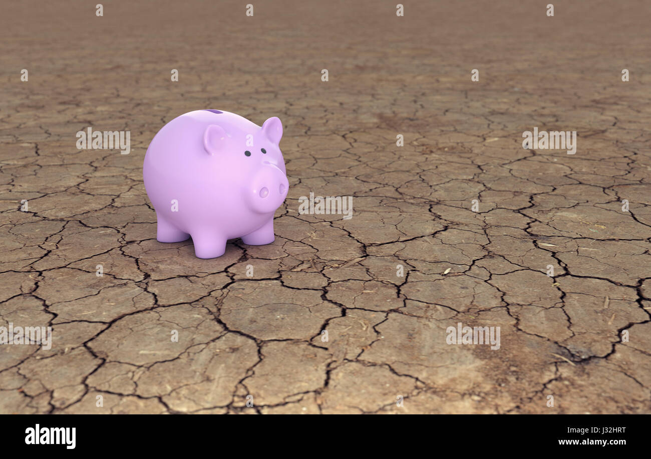 Sparschwein-Konzept - 3D gerenderten Bild Stockfoto