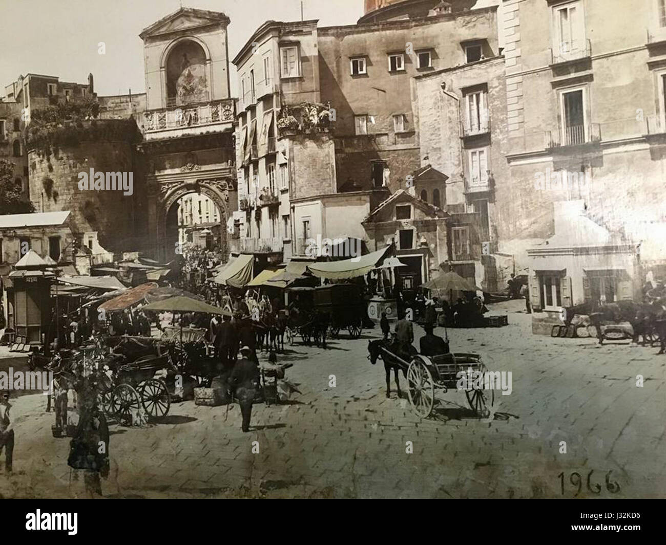 Napoli, Porta Capuana 6bis Stockfoto