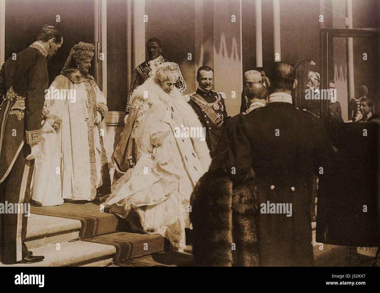 Margherita di Savoia e Sua Madre Elisabetta di Sassonia Stockfotografie