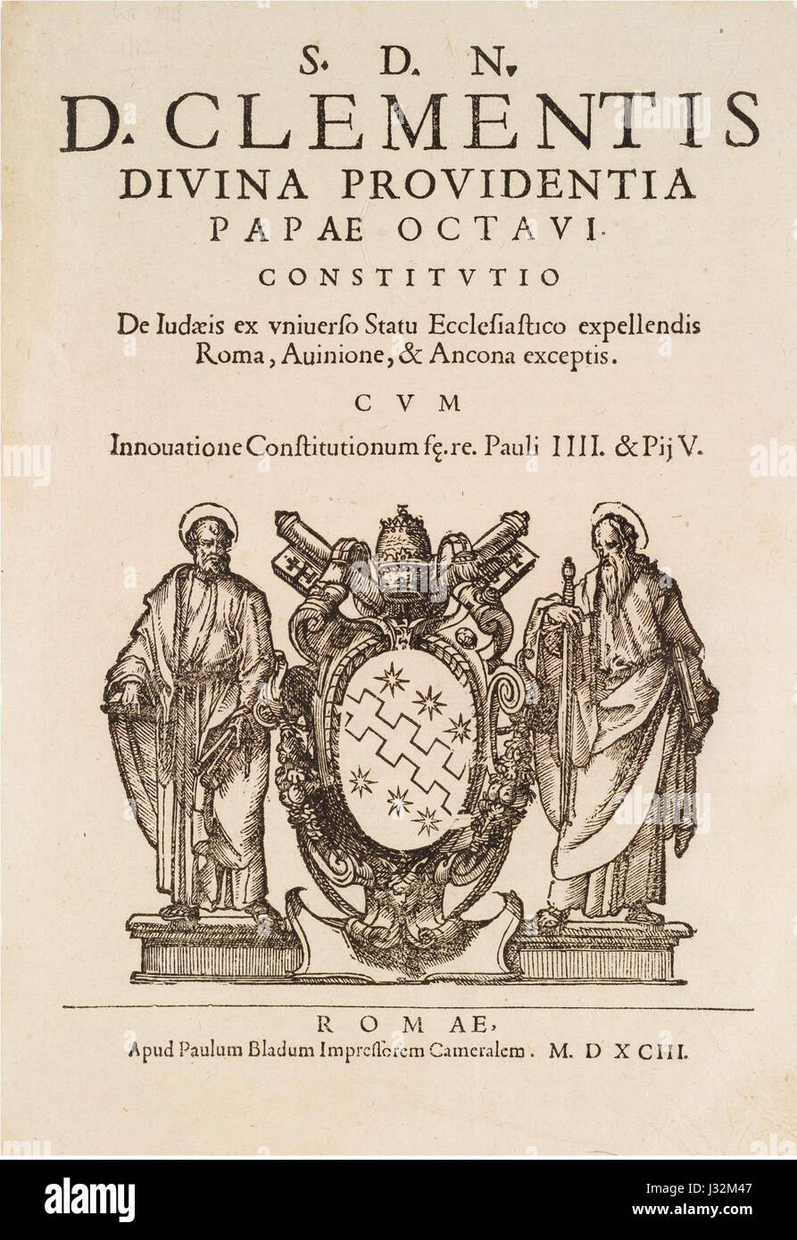 Caeca et Obdurata Titel Stockfoto