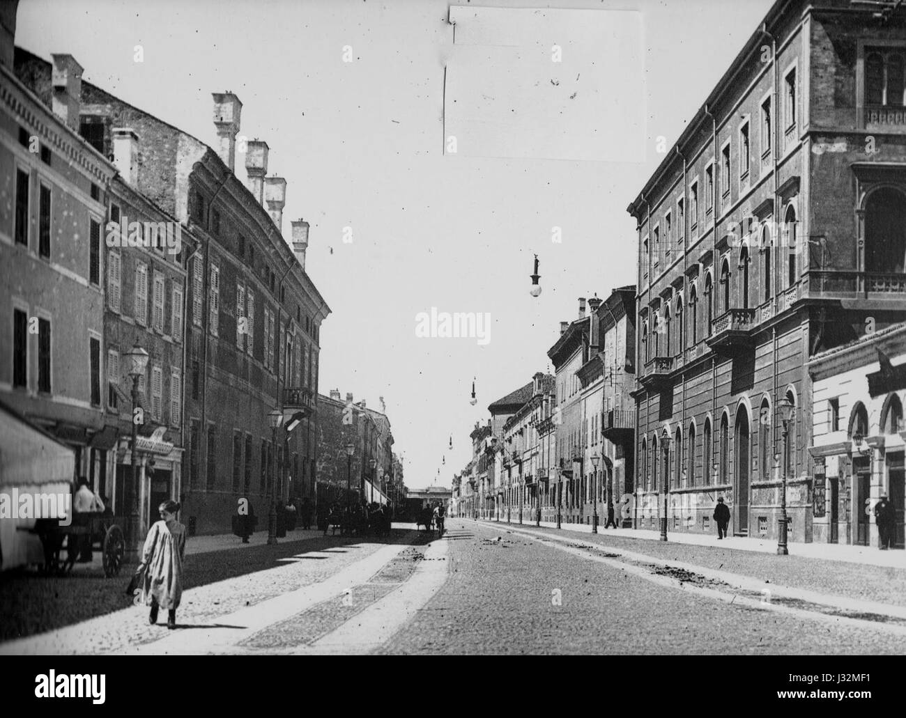 Corso Vittorio Emanuele II di Mantova Stockfoto