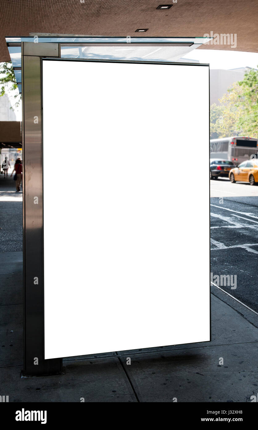 Leere Werbung Plakatwand in der Stadt Stockfoto