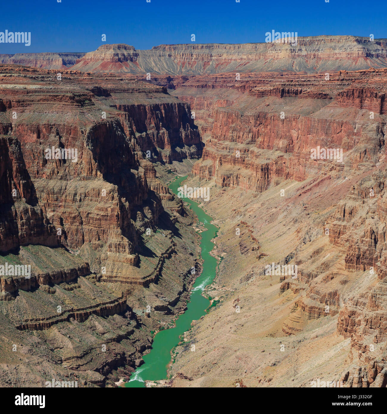 Colorado River im Bereich Fischschwanz Stromschnellen des Grand Canyon National Park, arizona Stockfoto