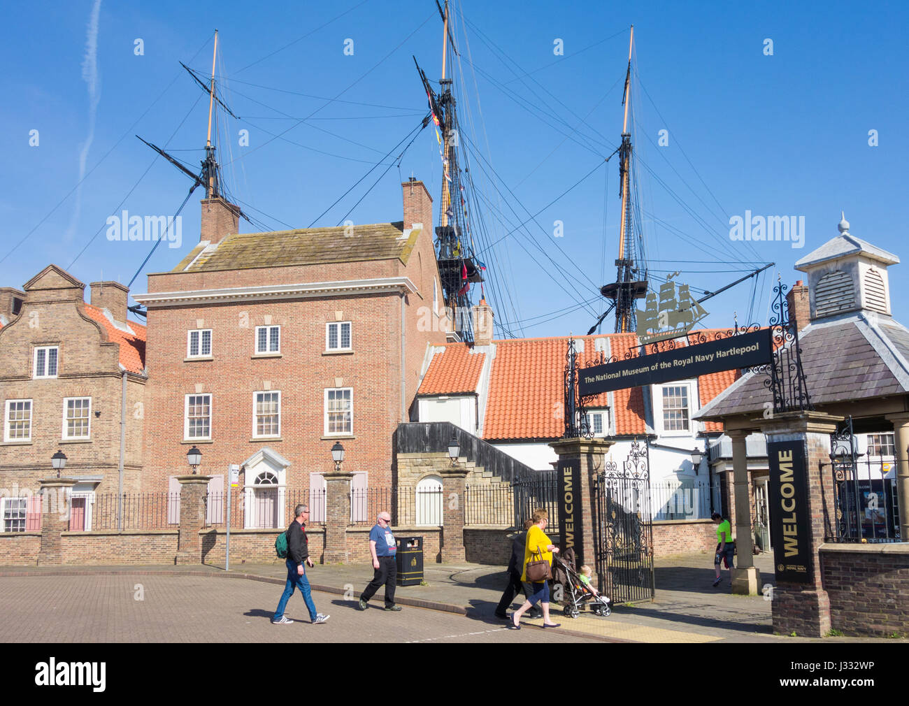 Nationalmuseum der Royal Navy in Hartlepool, England. UK Stockfoto