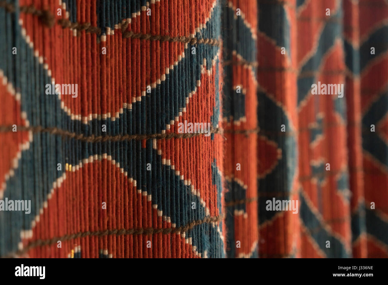 Kirgisische filz und stoff Kunsthandwerk in Kochkor, Kirgisistan Stockfoto