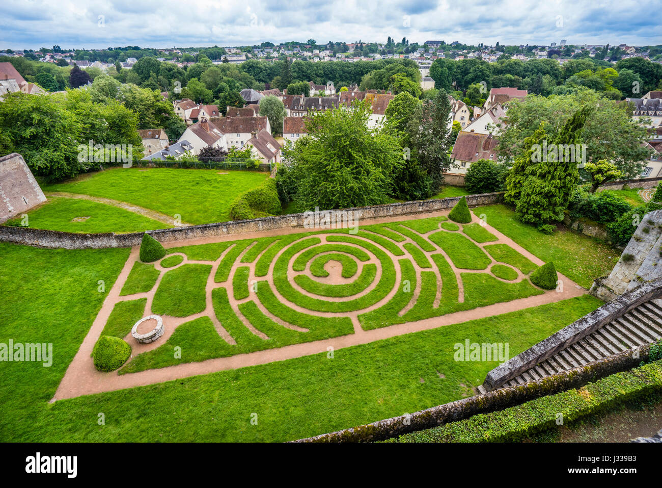 Chartres cathedral labyrinth france Fotos und Bildmaterial in hoher