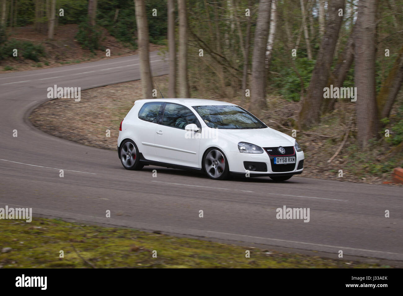 Volkswagen Golf GTI Mk5 Baujahr 2005 getestet auf Longcross testen Schaltung, Rennstrecke Chobham, Surrey, England, UK Stockfoto