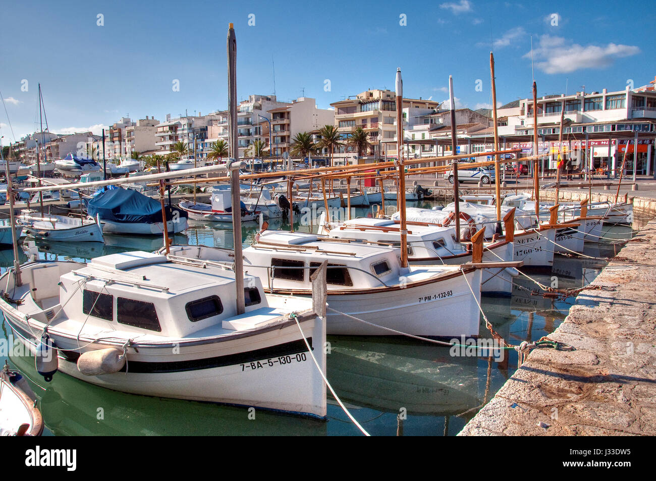 Porto Pollenca Mallorca Stockfoto