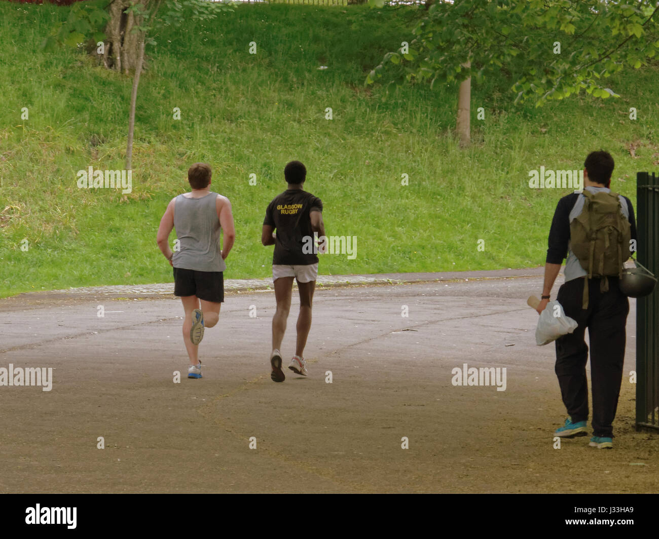 Glasgow Kelvingrove park Stockfoto