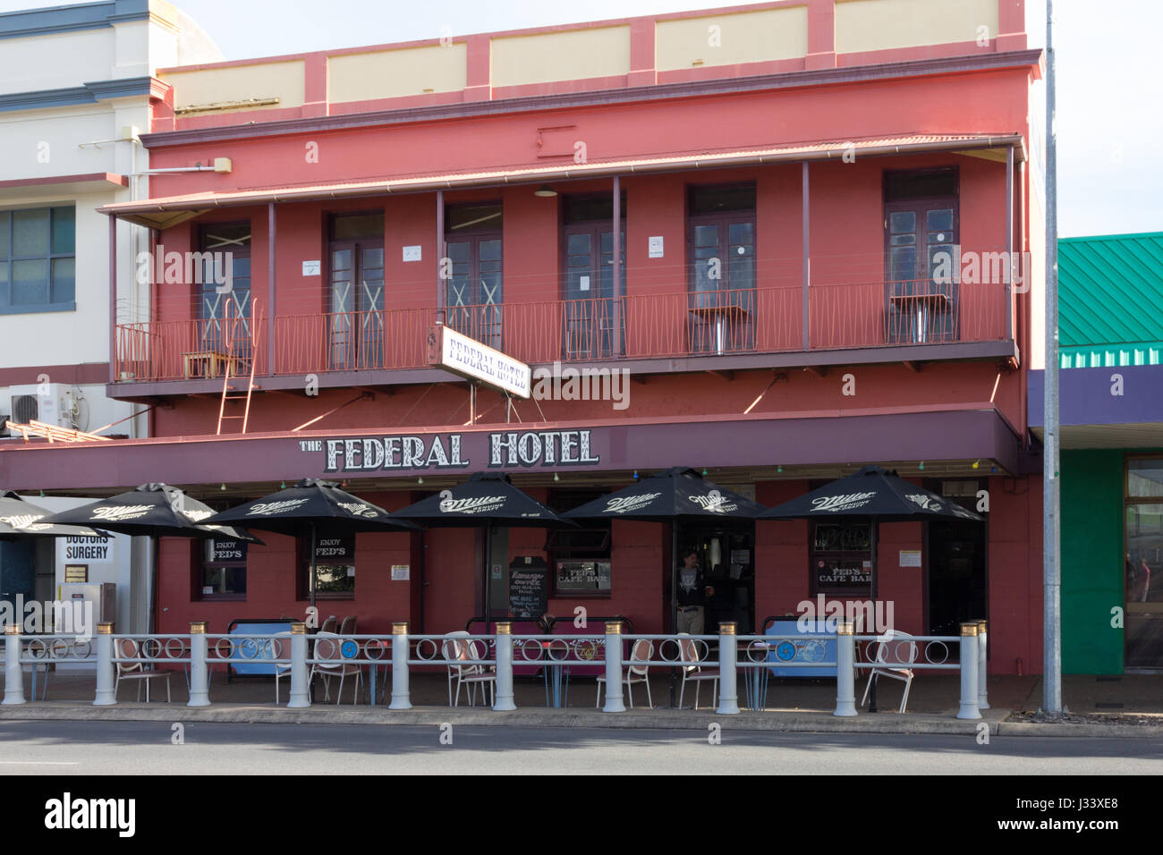 Federal Hotel, Maryborough, Queensland, Australien Stockfoto