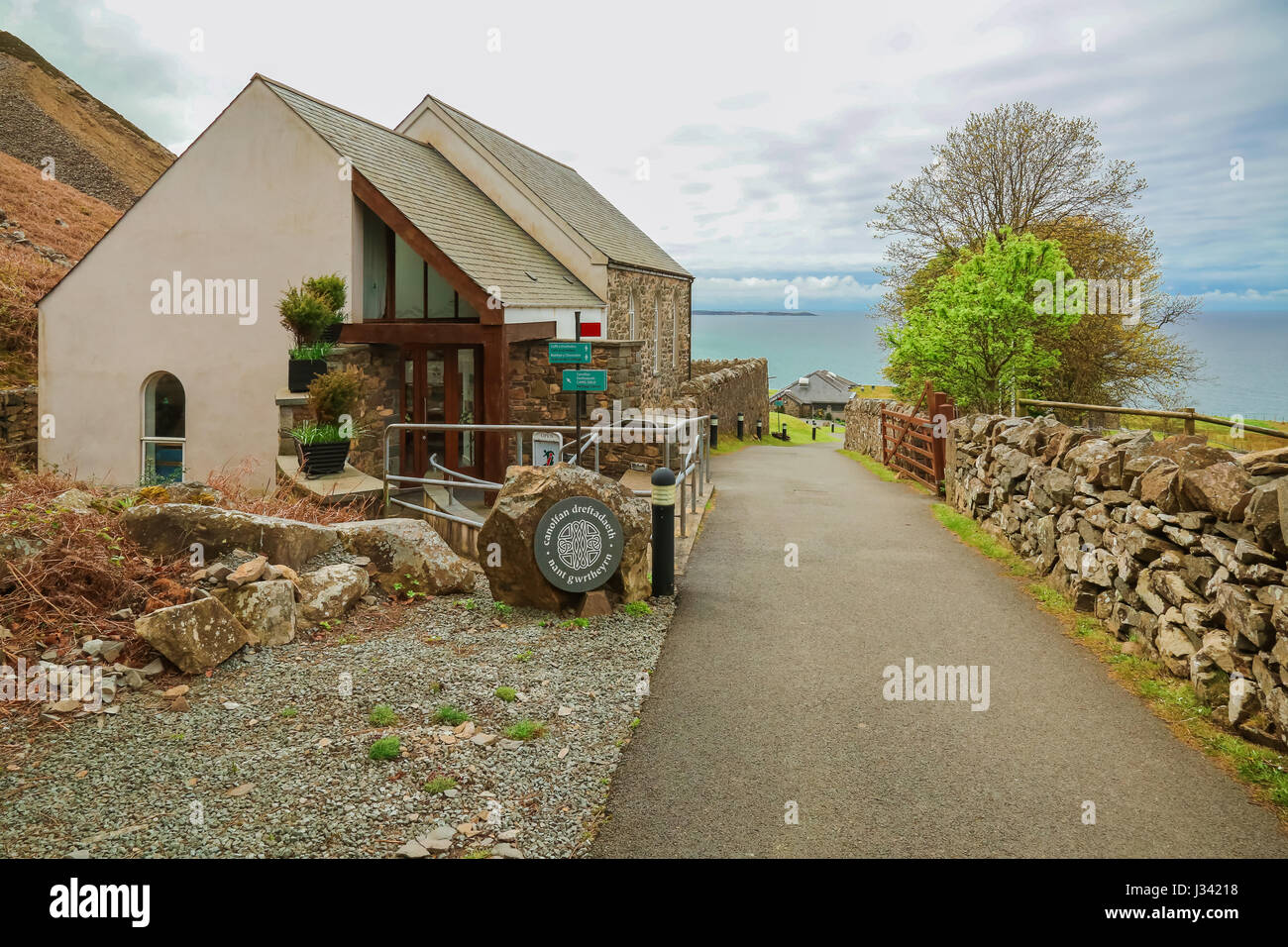 Nant Gwythern, einem verlorenen Dorf in Nord-Wales, jetzt ein kulturelles Zentrum für die walisische Sprache Stockfoto