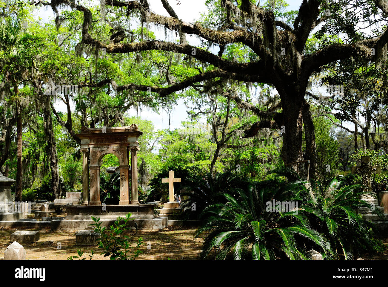 Historischen Bonaventure Friedhof Savannah Georgia April 2017
