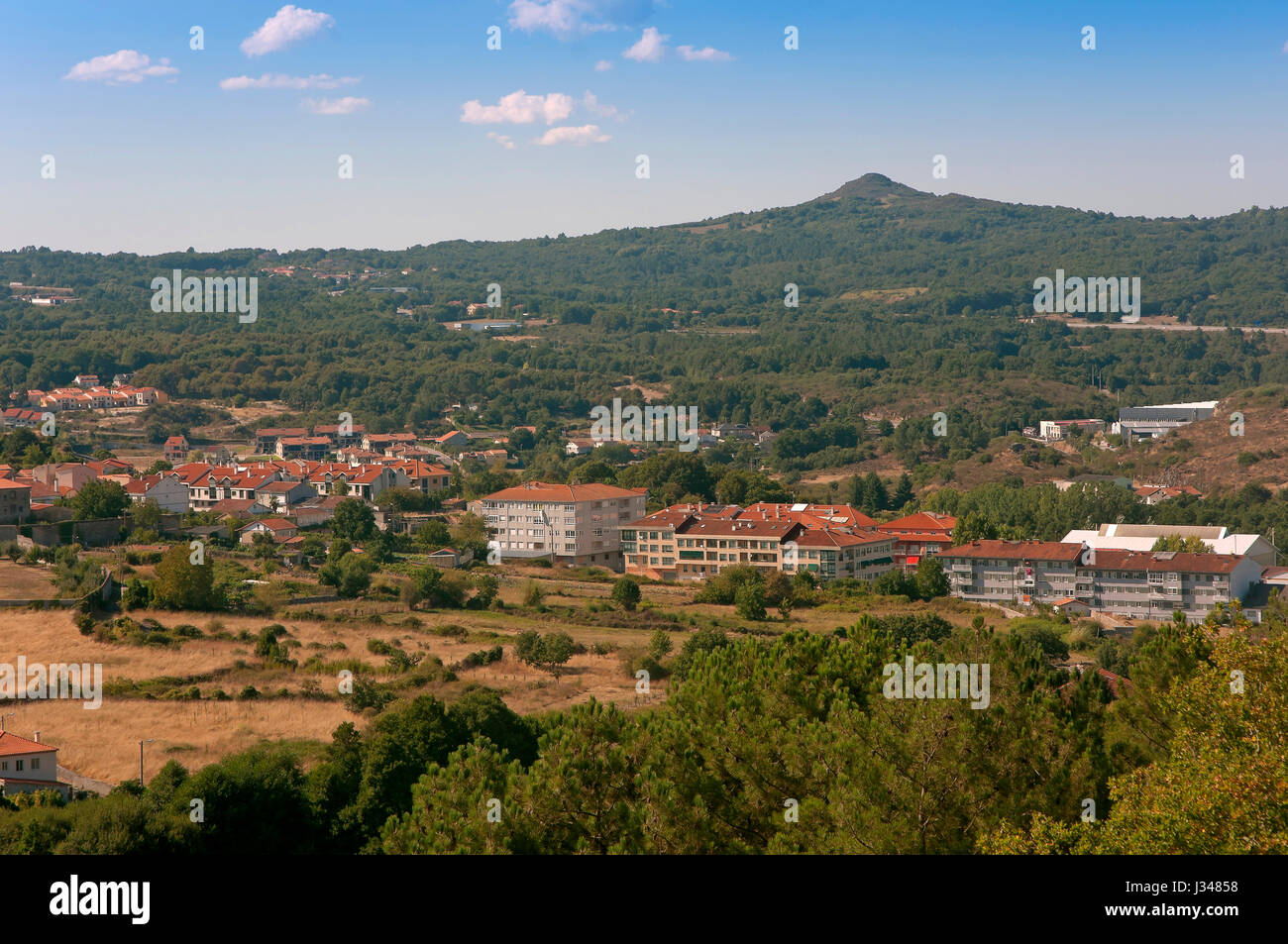 Umliegenden Landschaft, Allariz, Orense Provinz, Region Galicien, Spanien, Europa Stockfoto
