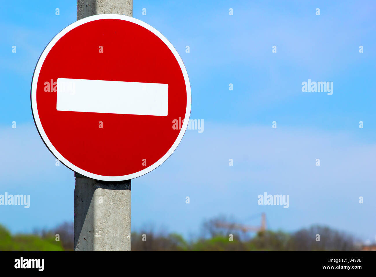 Roten Stoppschild Stockfoto